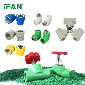 Plumbing Materials Water PPR Fittings Raccord Plomberie Plastic Green PPR Pipe Fitting