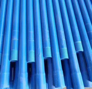 Pn16 DN125 DN140 Sealed Thread PVC Casing Blue PVC Well Casing Pipe
