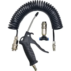 Pneumatic Air Duster Kit Blow Gun & Hose Set for Industrial Dust Removal Portable Cleaning Tools & Equipment