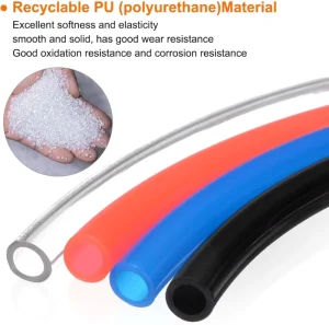Pneumatic Flexible PU Polyurethane Air Hose ID6.5mm OD10mm Industrial Air Tubing for Pneumatic Equipment