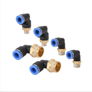 Pneumatic PL Series Plastic Air Hose Fittings PL10-02 Thread Push PL6-02 PL8-02 Quick Connecting Tube Fittings
