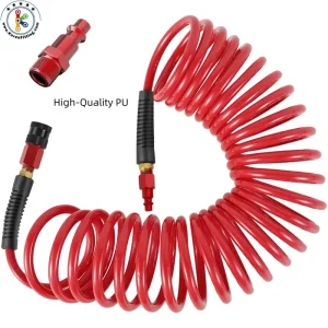 Pneumatic PU Spring Hose Spiral Hose 10 Retractable High Pressure 6 Reel 8mm Air Pump Air Compressor Air Gun