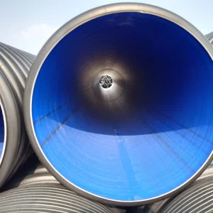 Polyethyle Hdpe Double Sn8 500mm 600mm 700mm 800mm Wall Corrugated Pe100 200mm Drainage Pipe Dwc Hdpe Plastic Culvert Pipe