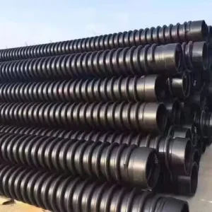 Polyethylene HDPE Double Wall Corrugated Drainage Pipe SN8 500mm 800mm Culvert Pipe PE100 200mm Plastic Tubes DWC HDPE Culvert