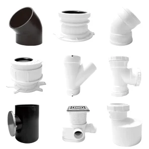 Polypropylene High Pressure Corrosion resistant Siphonic Pipe Fitting Polished Electrofusion Connection Plug Vent Y Tee