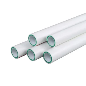 Polypropylene PPR Pipe with Glass Fiber PN20 Hot Water Compatible Plastic Tube Moulded Connection Welding Served