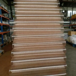 Polyurethane Dust Flexible Pneumatic Tube Pu Spiral Steel Wire Reinforced Silicone Hose