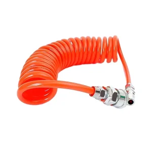 Polyurethane Recoil Air Hose Hand Operated Flexible Pneumatic Tubing 1.5Mpa Pressure 20~80 Customized Size