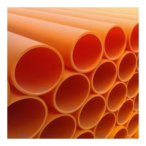 Power Cable Protection Electrician Casing Tube UPvc Pipe Orange PVC Pipe Conduit for Electrical Wiring