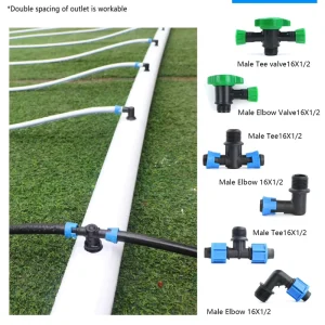 Pre spaced PE Layflat Hose Hole Spacing 30 50 60cm 2″ 3″ 4″ 6″ Main Pipe Line for Orchard Drip Irrigation System