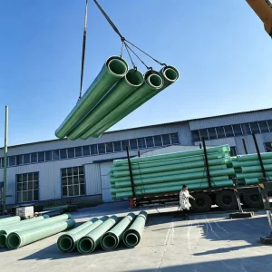 Precision Winding Process FRP Pipe Large Diameter Deodorizing Sewage Pipe Municipal Cable Protection FRP Pipe