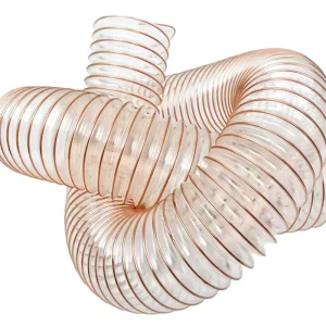 Premium Polyurethane PU Duct Hose Wear Resistant Flexible Lightweight Anti Aging Air Duct for Ventilation Dust Fume Extraction
