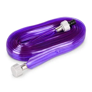 Purple 100ft Sprinkler Hose Transparent PVC Spray Water Hose High Pressure Sprinkling Pipe for Large Backyard Use