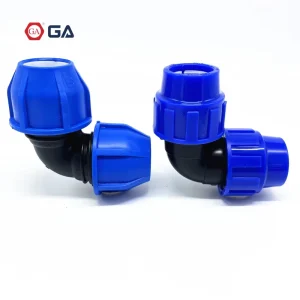 QIAI PE Tee Straight Elbow Agricultural Irrigation System Tube Fittings Water Pipe Connectors