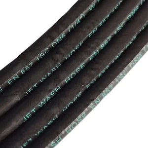 Qianheng High Pressure Water Jet Washing Machine Hydraulic Hose 1 Inch Outer Diameter EN857 1SC Rubber Hose Processing Service