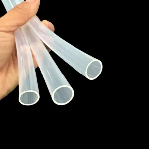 QingQian ISO9001 Certified FEP Insulated High Transparent Industrial Anti Corrosion Molding Grade Tube Acid Alkali Chemical