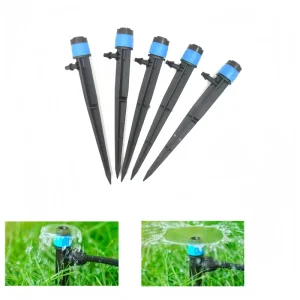 Quick Install 360 Gear Drive Plastic Sprinklers with PP Pressure Compensating Dripper for Farm & Garden Irrigation