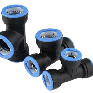Quick Pipe Connector PP Push Fitting Plastic Pipe Fitting Compression Fitting Pn10 Irrigation Pipe