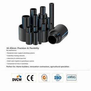REHOME 40mm Straight HDPE Pipe PE100 PN10 for Marine Aquaculture Fish Farm Potable Water Standard SDR33 Anti Corrosion