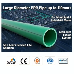 REHOME 6 Inch 160mm PPR Pipe for Industrial and Commercial Water Mains