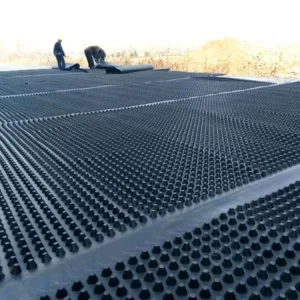 Rainwater Collection System Water Drainage Channel Plastic Sheet with Round Bump