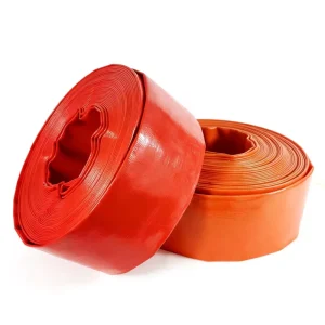 Red Flexible High Pressure Durable PVC Layflat Irrigation Hose Pipe for Agriculture 1.5 3 4 5 6 8 Inch