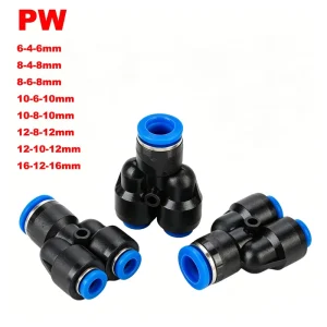 Reducing Adapter 8 6mm Diameter Pneumatic Irrigation Hoses Connector Garden Plastic Blue 16 12mm Quick-Lock Fittings