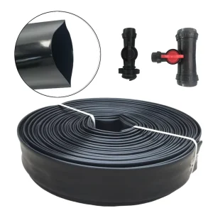Reinforced PE Oval Hose for Garden Watering and Agricultural Irrigation with 2” 4” Diameter and 1 Bar Pressure