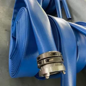 Repairable Lightweight TPU Hose Space Saving Flat Design for Oil Chemical Resistant Industrial Pipe