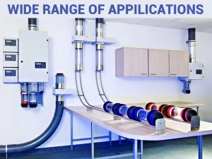 Rigid Grey PVC Pipe for Pneumatic Capsule Transport System Low Friction Vacuum Conveyor Tubing