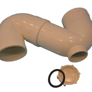 S Type PVC Drainage Pipe Elbow with Inspection Port Durable UPVC Elbow and Water Trap for Drainage Systems