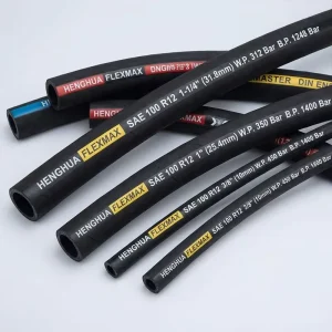 SAE 100 R12 Flexible Hydraulic Hose 3/4″ 1″ 1-1/2 Inch Four Steel Wire Spiral High Pressure 210 Bar Petroleum Drain Pipe