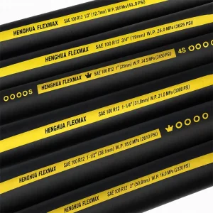 SAE 100 R12 Wire Spiral Hydraulic Hose 1/2″ 5/8″ 1 Inch Extreme High Pressure 280 Bar Flexible Rubber Lubricating Pipe