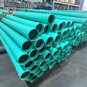 SDR26 SDR35 UPVC Water Pipe with Bevel End for Sewage Water 12 15 21 Inch Large Diameter Plastic Tube