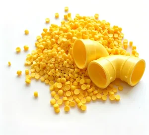 SG5 Hard Yellow PVC Pellets High Temperature Resistance for Residential Plumbing Systems Pipe Grade Applications