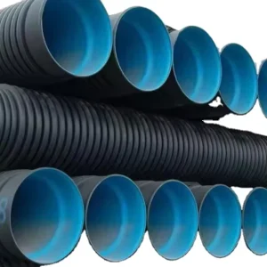 SN4 SN8 SN16 18 Inch HDPE Double Wall Corrugated PE Drainage Pipe DWC HDPE Plastic Culvert Pipe
