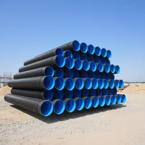 SN8 HDPE Steel Strip Reinforced Spiral Corrugated Pipe for Municipal Drainage