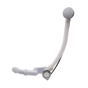 SONDA Pop up Plastic Drain Chrome ABS Handle Control Bathroom Bathtub Waste Drains