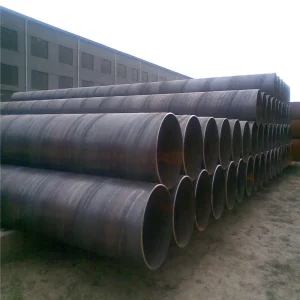 SSAW Spiral Welded Steel Pipe API 5L X42 Gr B 325-2020mm Black Bare Pipe for Sewage & Drainage