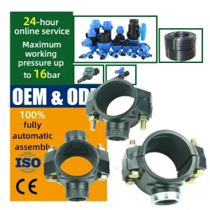 Saddle Clamp PN16 pp Clamps Saddle Farm Irrigation Pipe Fitting For Hdpe Ldpe Pvc Pipe Drip Irrigation System