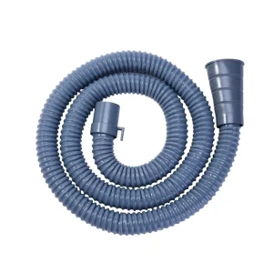 Semi-Automatic Flexible Wave Wheel Laundry Drain Pipe, PVC Washer, Gray, Bathroom Use