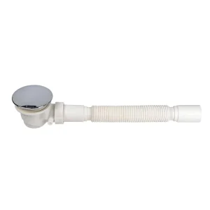 Shower Enclosure Bathroom 90mm ABS Chrome Front Fast Flow Shower Tray Drain
