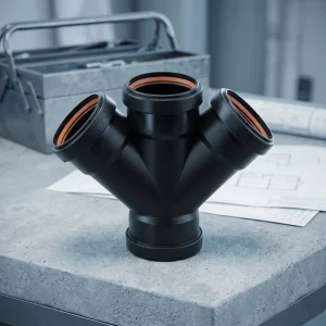 Silent Drainage HDPE Soundproof Pipe Fittings Durable for Building Sewage System