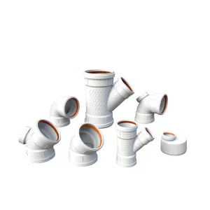 Silent Flexible PP Drain Pipe Fittings for Bathroom Durable Anti-UV Noise-Reducing Plumbing Materials Vent Cap Water Waste