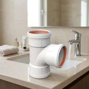Silent PP Drainage Pipe Smooth Chemical Resistant Equal Tee High Pressure EN1451 Standard for Building Sewage