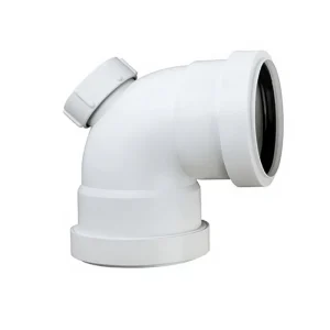 Silent Sewer Drain Pipe Single Standpipe PP 110mm 90 Elbow Inspection Port Female Connection 3 Year Warranty