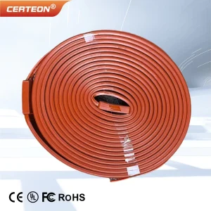 Silicone Waterproof Heating Cable LM-10-1 220V Pipe Anti-Freeze Heat Tape with Thermostat Crankcase Pipe Heater Industrial Use