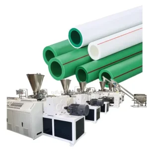 Single Screw PP PE PPR HDPE Plastic Pipe Extruder Machine Hot Water Supply Pipe Production Line