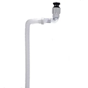 Sink Drainer Basin Drainer Siphon Pipe ABS Material Chrome Plated Bathroom Waste Drain