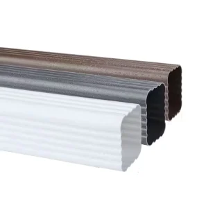 Size PVC Square Downspout Tough Plastic Exterior Rain Pipe for Villa Roof Drainage